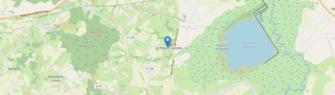 Plessis-Lastelle - Carte