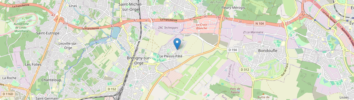 Plessis-Pâté - Carte
