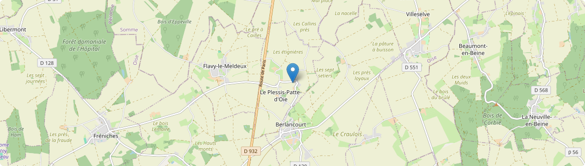 Plessis-Patte-d'Oie - Carte