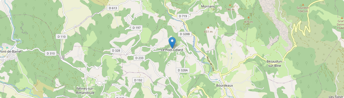 Poët-Célard - Carte