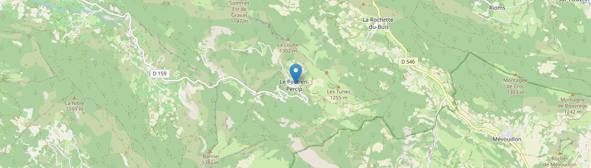 Poët-en-Percip - Carte
