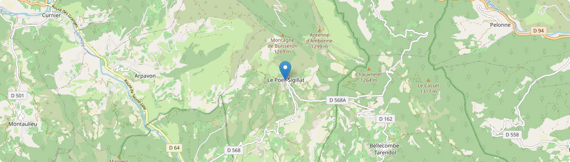 Poët-Sigillat - Carte
