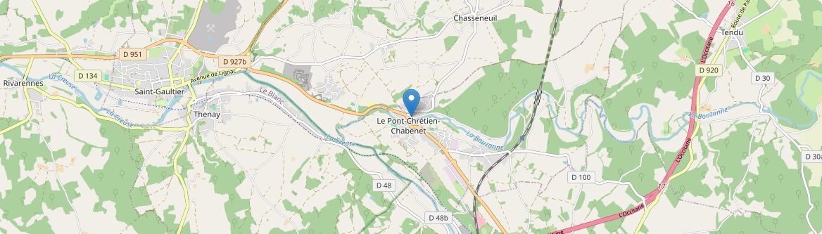 Pont-Chrétien-Chabenet - Carte