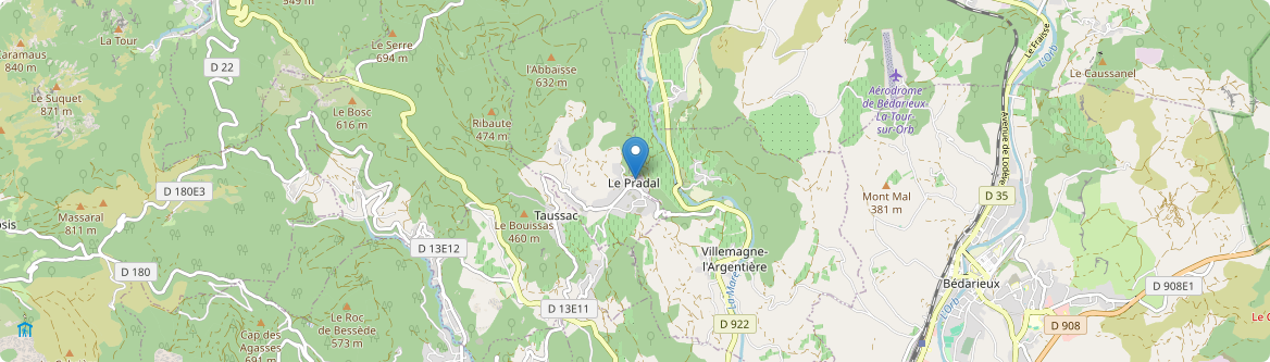 Pradal - Carte