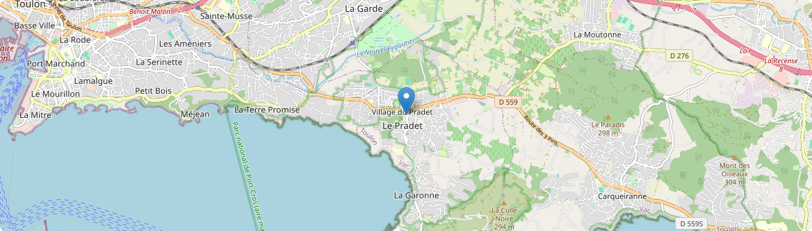 Pradet - Carte