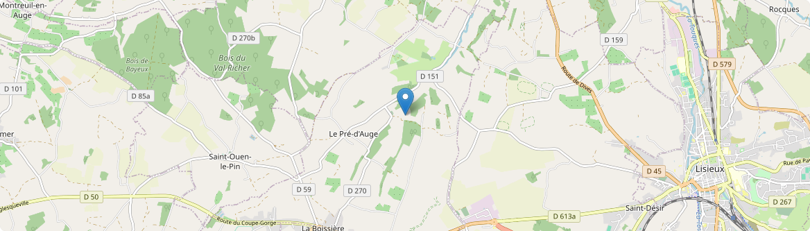 Pré-d'Auge - Carte