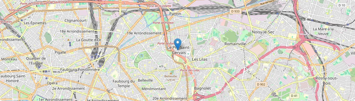 Pré-Saint-Gervais - Carte