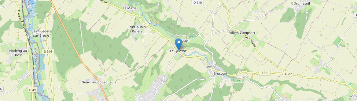 Quesne - Carte