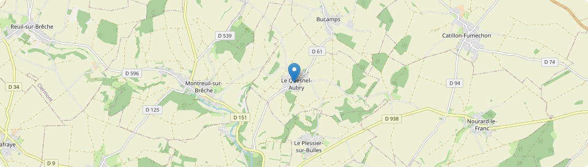 Quesnel-Aubry - Carte