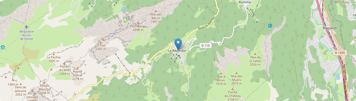 Reposoir - Carte