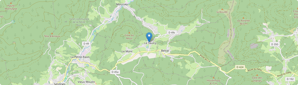 Saulcy - Carte
