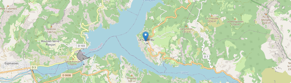 Sauze-du-Lac - Carte
