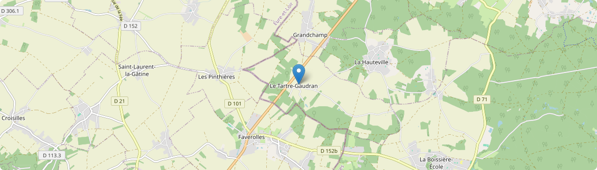 Tartre-Gaudran - Carte
