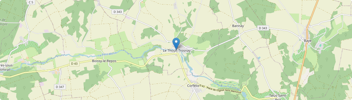 Thoult-Trosnay - Carte