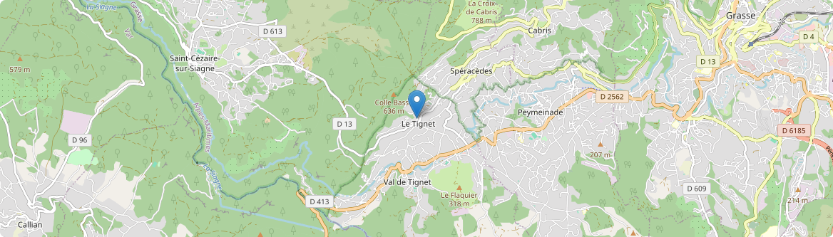 Tignet - Carte