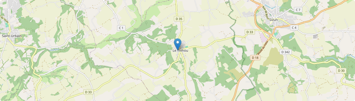 Tréhou - Carte