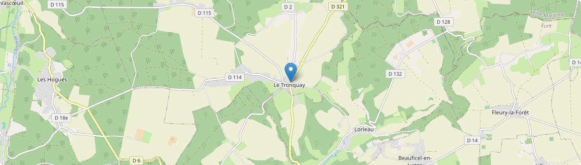 Tronquay - Carte