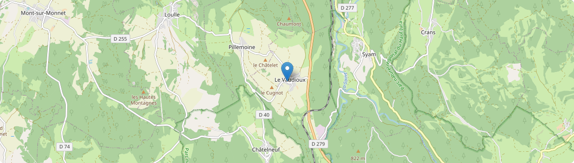 Vaudioux - Carte