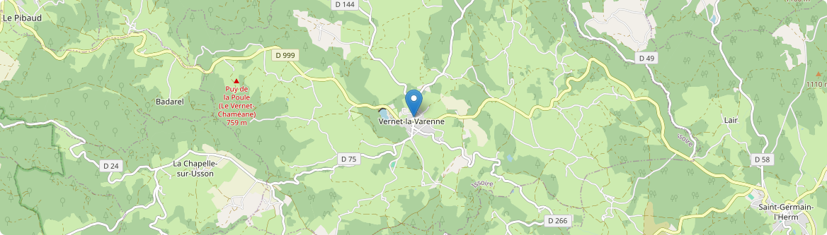 Le Vernet-Chaméane - Carte