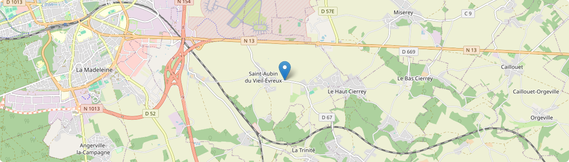 Vieil-Évreux - Carte