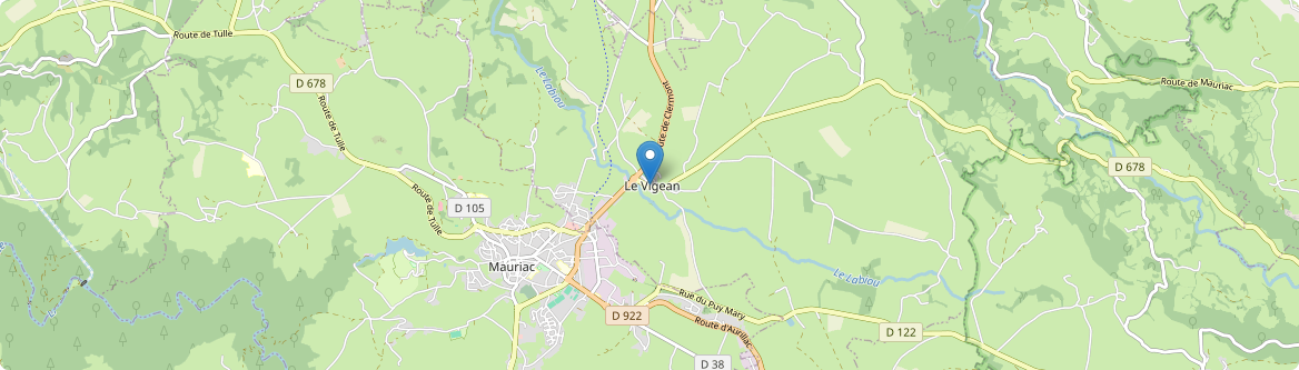 Vigean - Carte