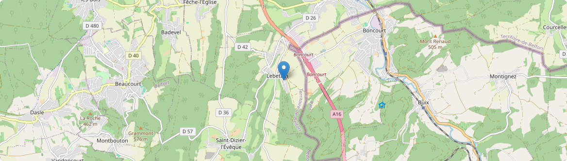Lebetain - Carte
