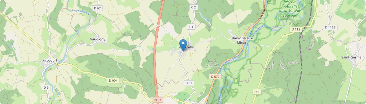 Lebeuville - Carte
