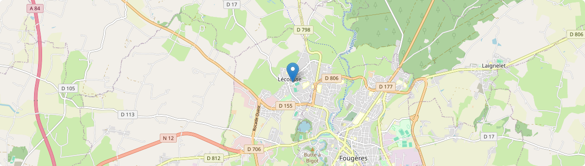 Lécousse - Carte