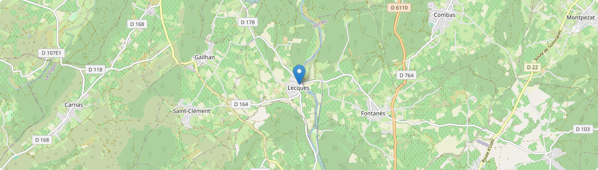 Lecques - Carte