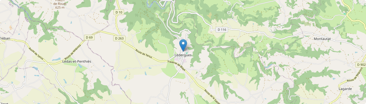 Lédergues - Carte