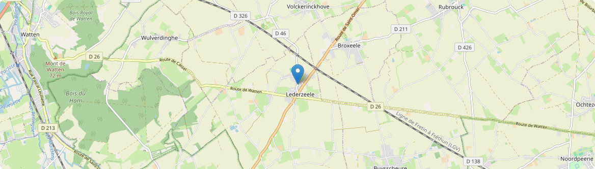 Lederzeele - Carte