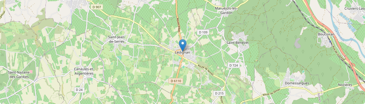 Lédignan - Carte
