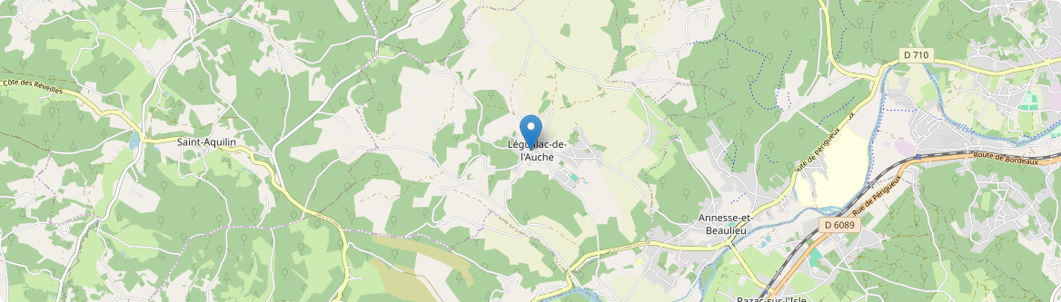 Léguillac-de-l'Auche - Carte