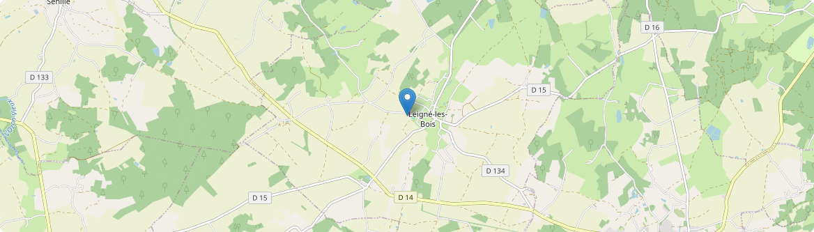 Leigné-les-Bois - Carte