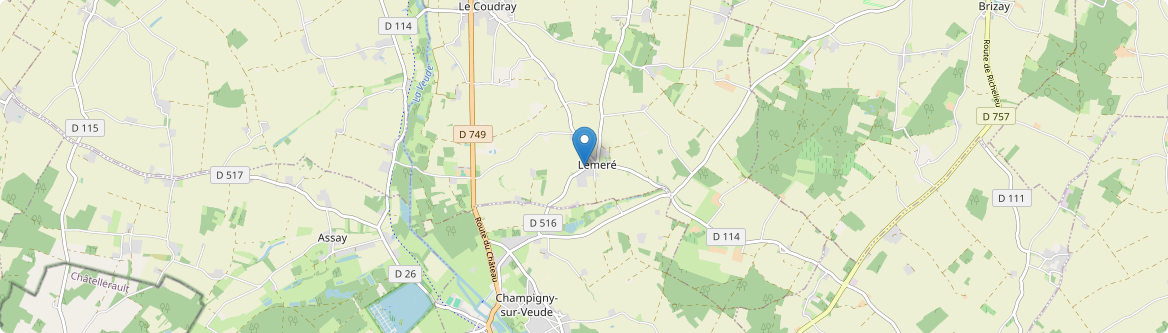 Lémeré - Carte