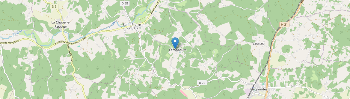 Lempzours - Carte
