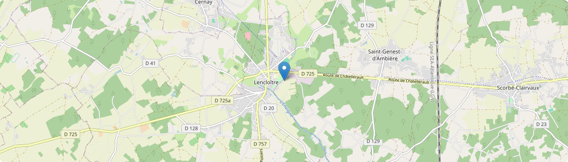 Lencloître - Carte