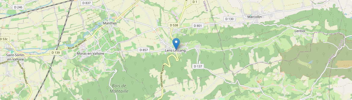 Lens-Lestang - Carte