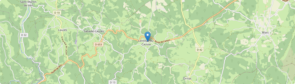 Lentillac-du-Causse - Carte