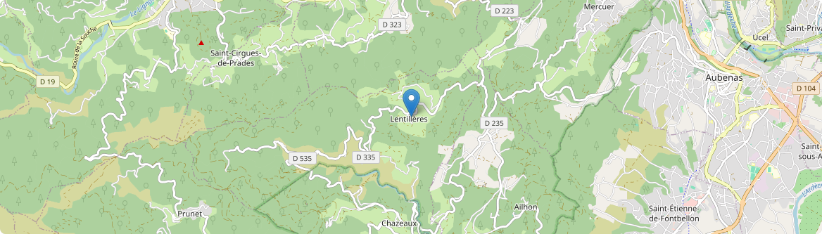 Lentillères - Carte