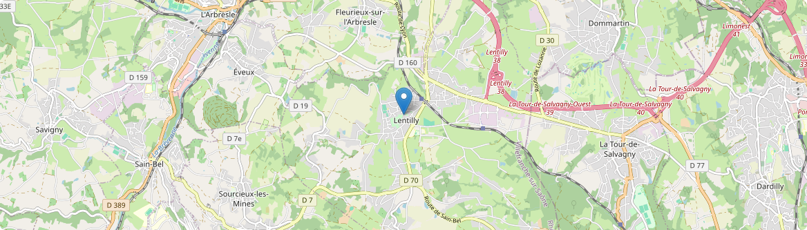 Lentilly - Carte