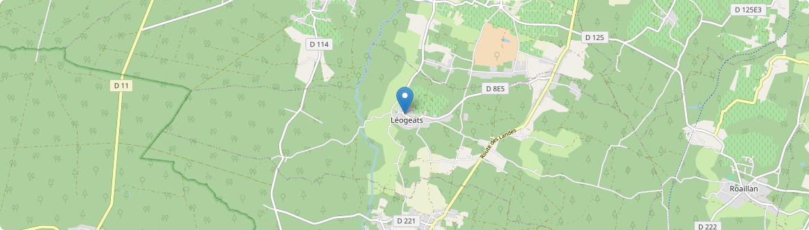 Léogeats - Carte
