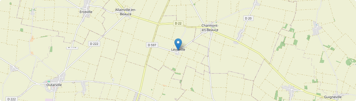 Léouville - Carte