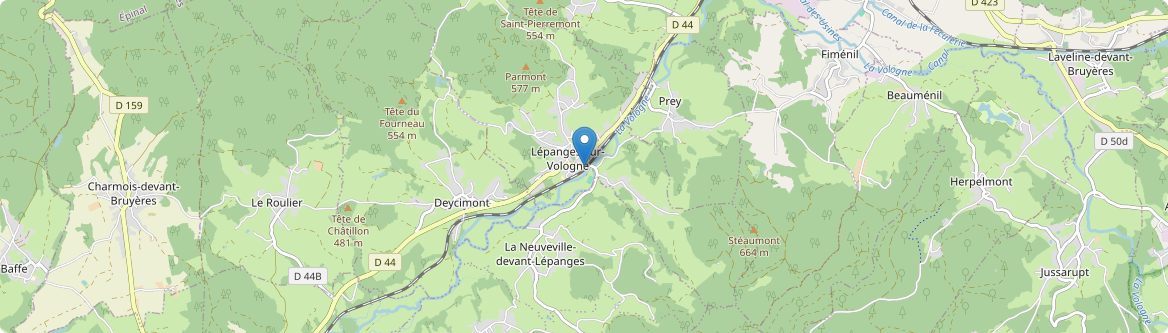Lépanges-sur-Vologne - Carte