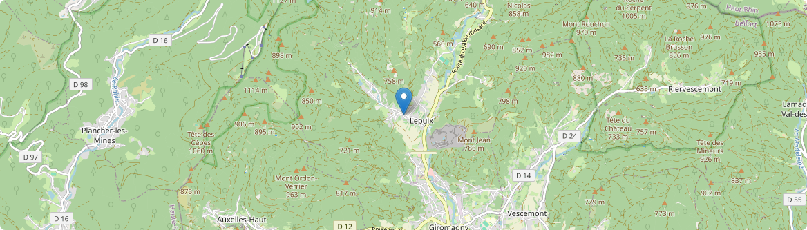Lepuix - Carte