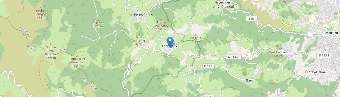Lérigneux - Carte