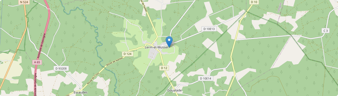 Lerm-et-Musset - Carte