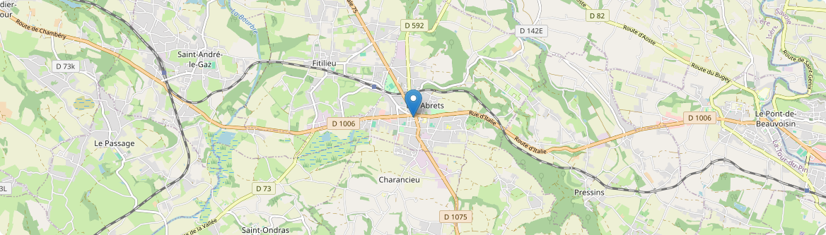 Abrets en Dauphiné - Carte