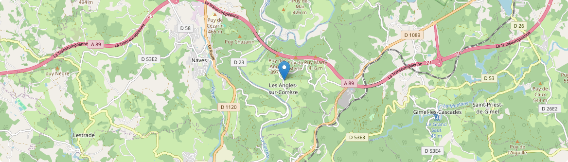 Angles-sur-Corrèze - Carte