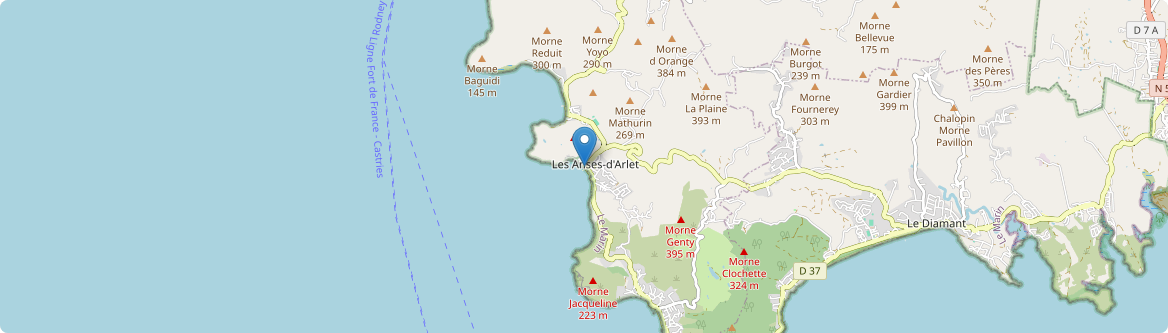 Anses-d'Arlet - Carte